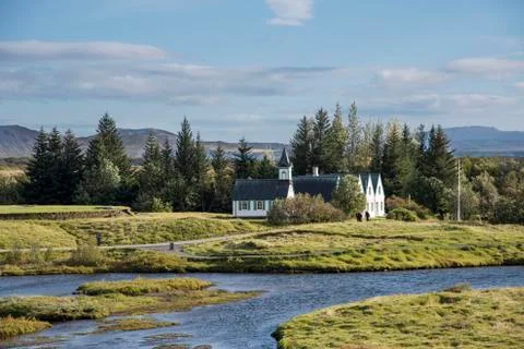 Þingvallakirkja Stock Photos