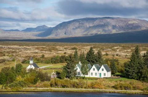 Þingvallakirkja Stock Photos