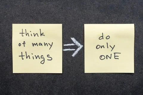 Think and do Stock Photos