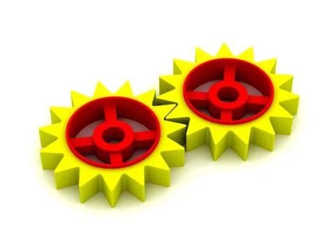 Think and look at the other. Stock Illustration