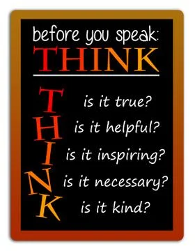 Think and speak Stock Illustration