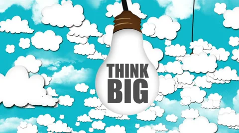 Think big and be creative ! Stock Footage 30440634