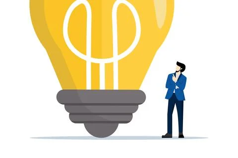Think big concept, aspiration to win and succeed in business. イラスト素材