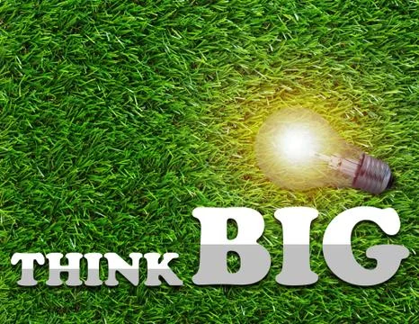 Think Big Concept Stock Photos
