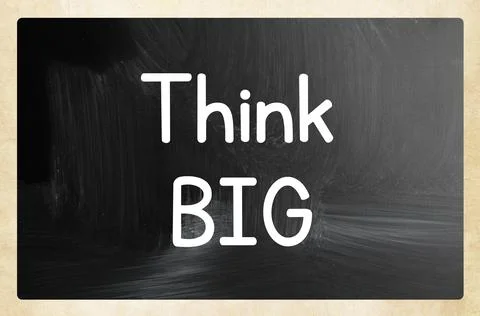 Think big concept Stock Photos