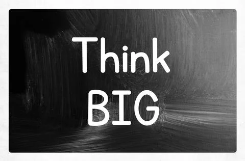 Think big concept Stock Photos