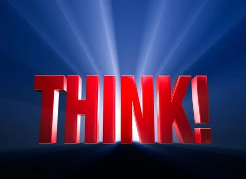 Think big Stock Illustration