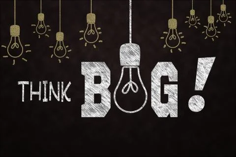 Think big Stock Illustration