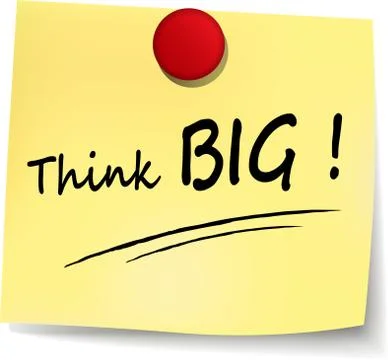 Think big Illustrazione stock
