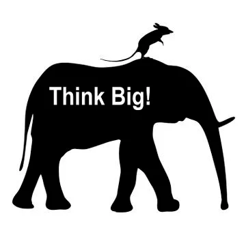 Think Big Stock Illustration