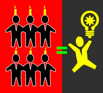 Think Big Stock Illustration