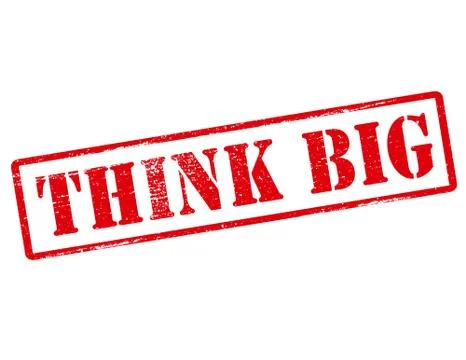 Think big Stock Illustration