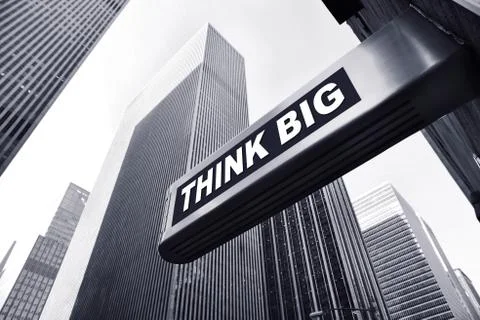 Think big 스톡 사진