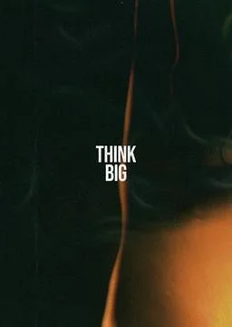 Think big poster Stock Illustration