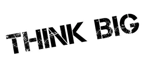 Think Big rubber stamp イラスト素材