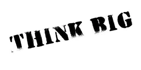 Think Big rubber stamp Stockillustratie