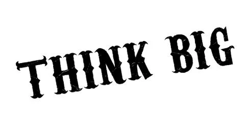 Think Big rubber stamp イラスト素材