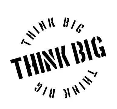 Think Big rubber stamp イラスト素材