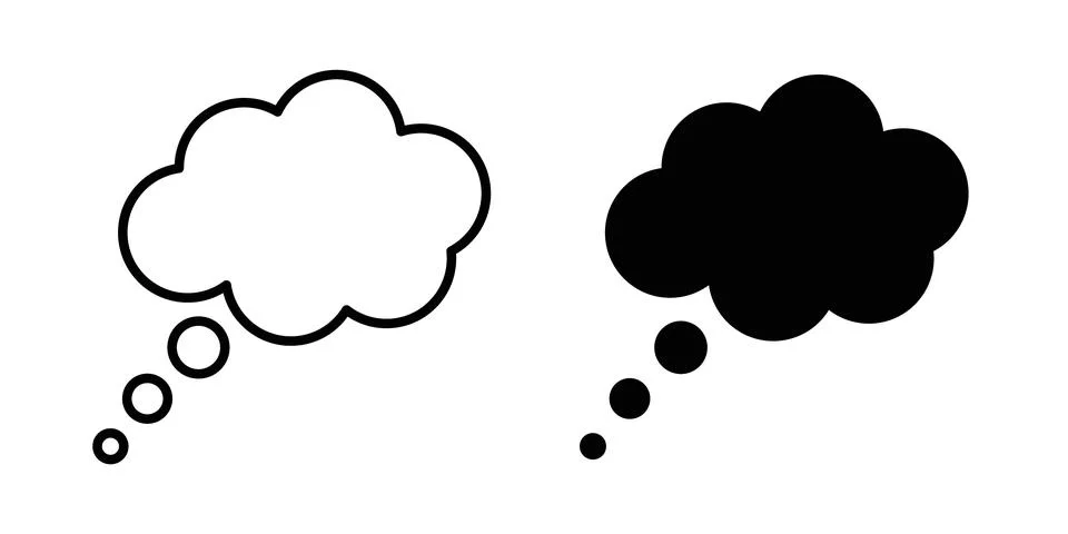Think bubble icon graphic design. web icons vectors Stock-Illustration