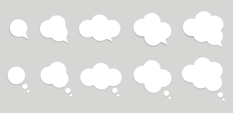 Think bubbles Stock Illustration