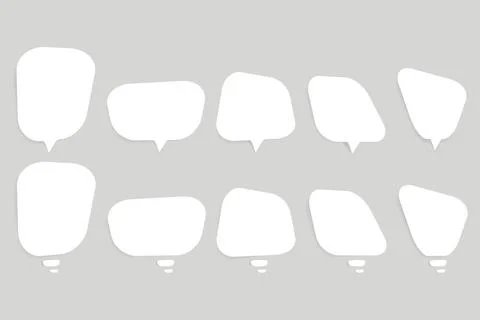 Think bubbles rectangles Stock Illustration