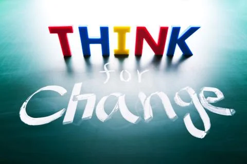 Think for change concept Фото