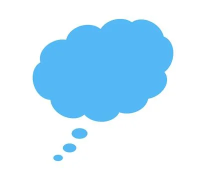 Think cloud icon illustrated in vector on white background think cloud ico... Stock Photos