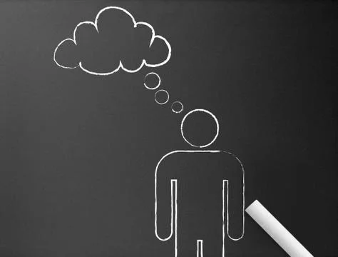Think cloud Stock Illustration