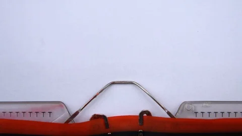 Think deeply - phrase printed on an old typewriter in red letters, close up. Stock-Footage 126777252