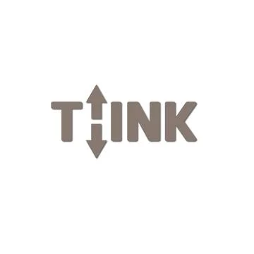 THINK design logo Stock Illustration