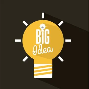 Think design over black background vector illustration Stock Illustration