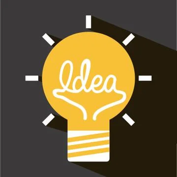 Think design over black background vector illustration Stock Illustration