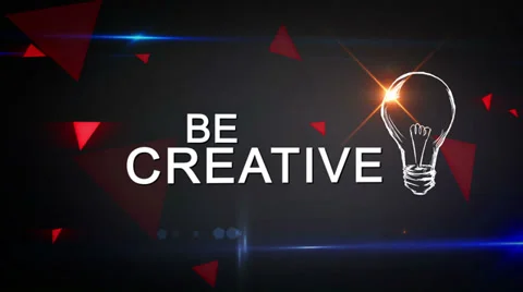 Think Different and Be Creative Looping animation Stock Footage 37451069