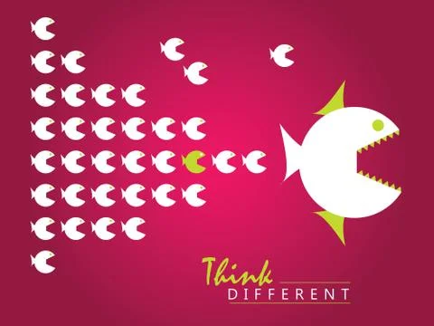 Think Different Concept Stock Illustration