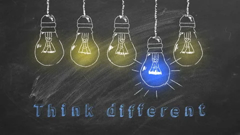 Think  different Video stock 131093374