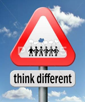 Think different Stock Illustration