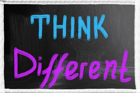 Think different Stock Illustration