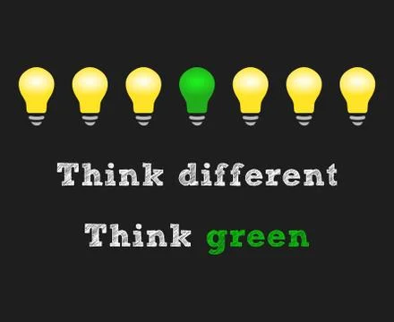 Think different Stock Illustration
