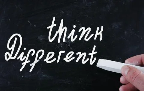 Think different Stock Illustration