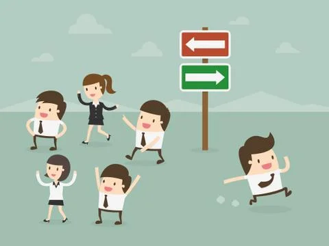 Think different Stock Illustration