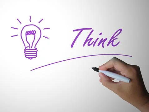 Think different or think outside the box for new ideas or approach - 3d illus Stock Illustration