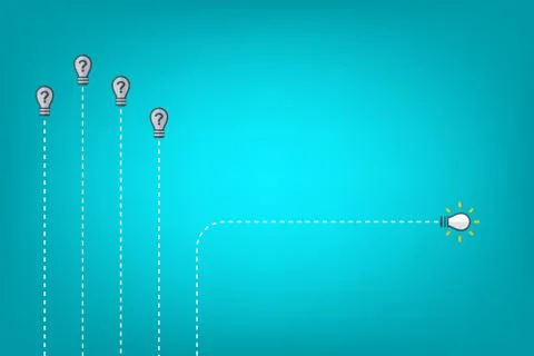 Think differently - Being different, taking risky, move for success in life Stock Illustration