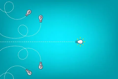 Think differently - Being different, taking risky, move for success in life Stock Illustration