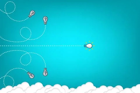 Think differently - Being different, taking risky, move for success in life Stock Illustration