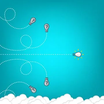 Think differently - Being different, taking risky, move for success in life Stock Illustration