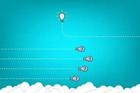 Think differently - Being different, taking risky, move for success in life Stock Illustration