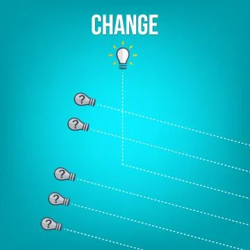 Think differently - Being different, taking risky, move for success in life -The Stock Illustration