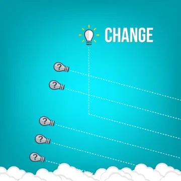 Think differently - Being different, taking risky, move for success in life -The Stock Illustration