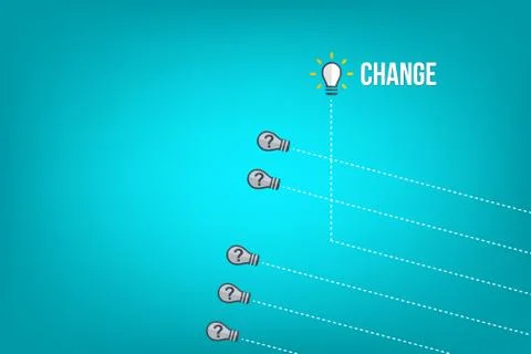 Think differently - Being different, taking risky, move for success in life -The Stock Illustration