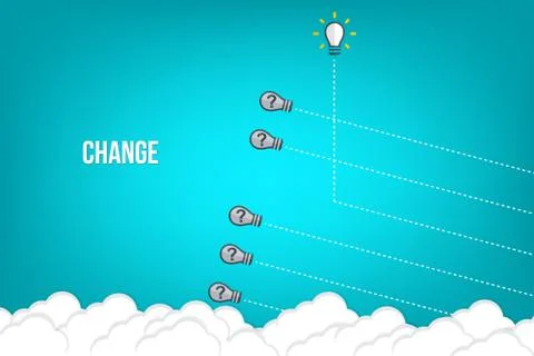 Think differently - Being different, taking risky, move for success in life -The Stock Illustration